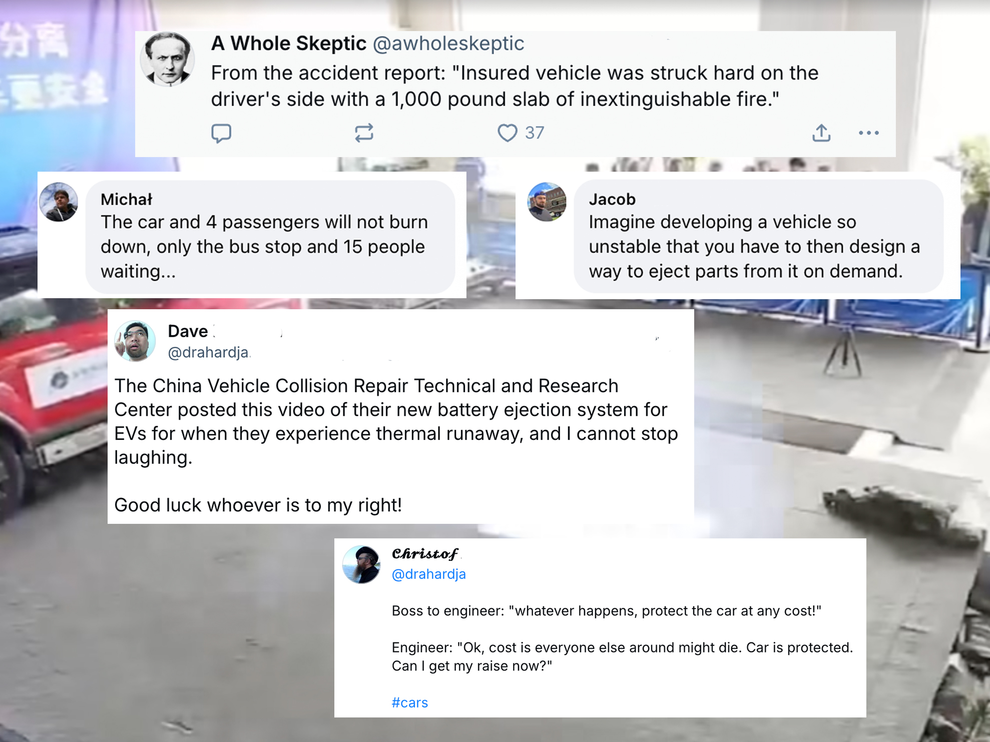 A few comments about the dangerous battery ejector concept.