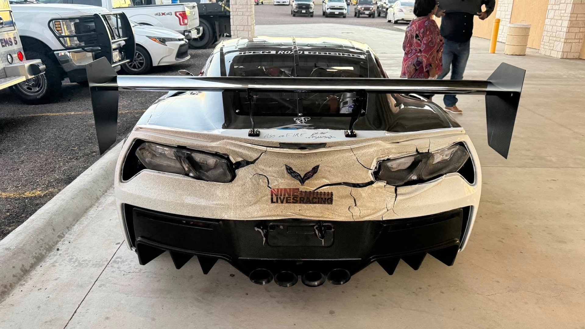 Wicked Exhaust Heat Melted This Corvette ZR1 While Averaging 173