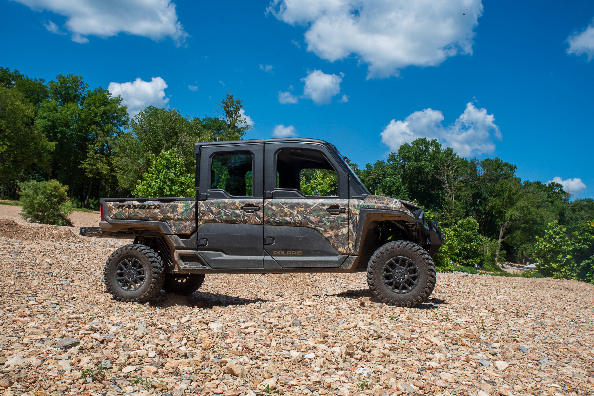 Polaris Ranger XD 1500 on gravel