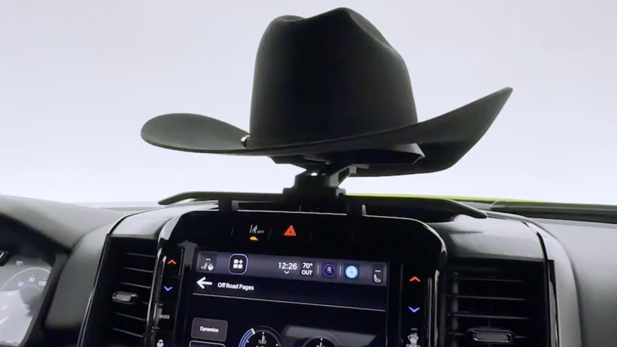 Ram Designed its Own Dashboard Cowboy Hat Holder