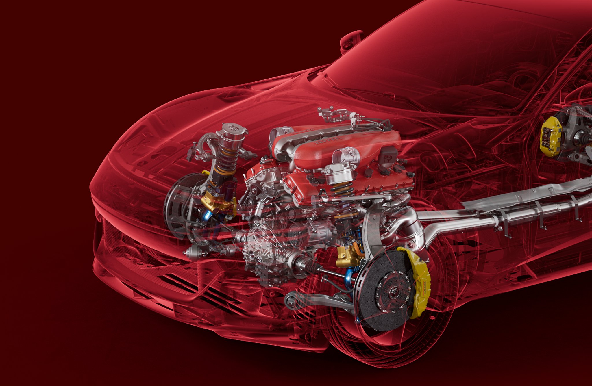 Ferrari Purosangue V12 diagram