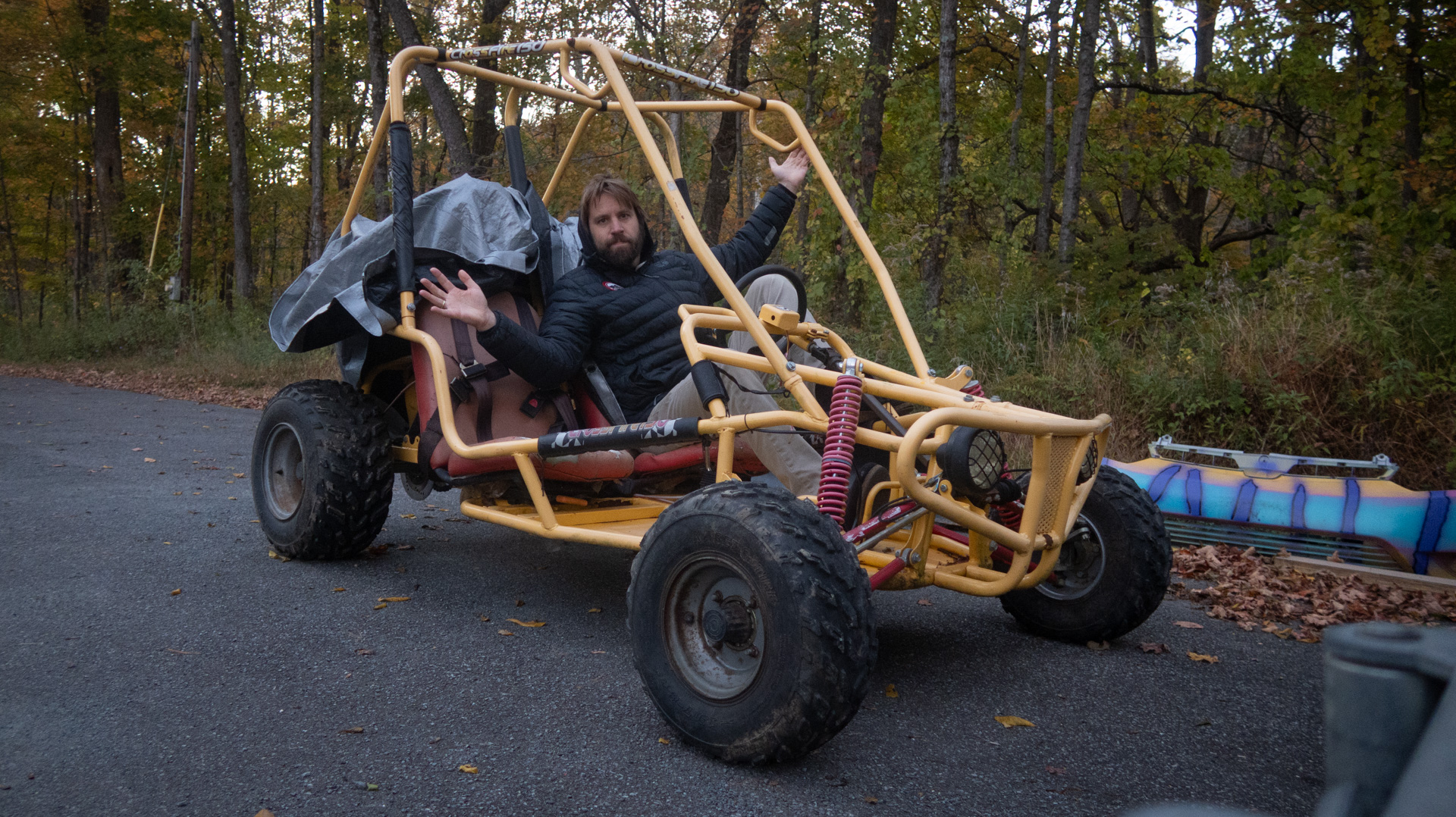 Tomberlin Crossfire 150, yellow go-kart
