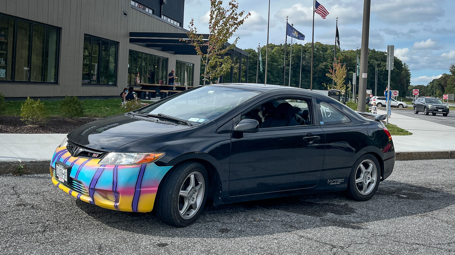 Honda Civic Si on coilovers