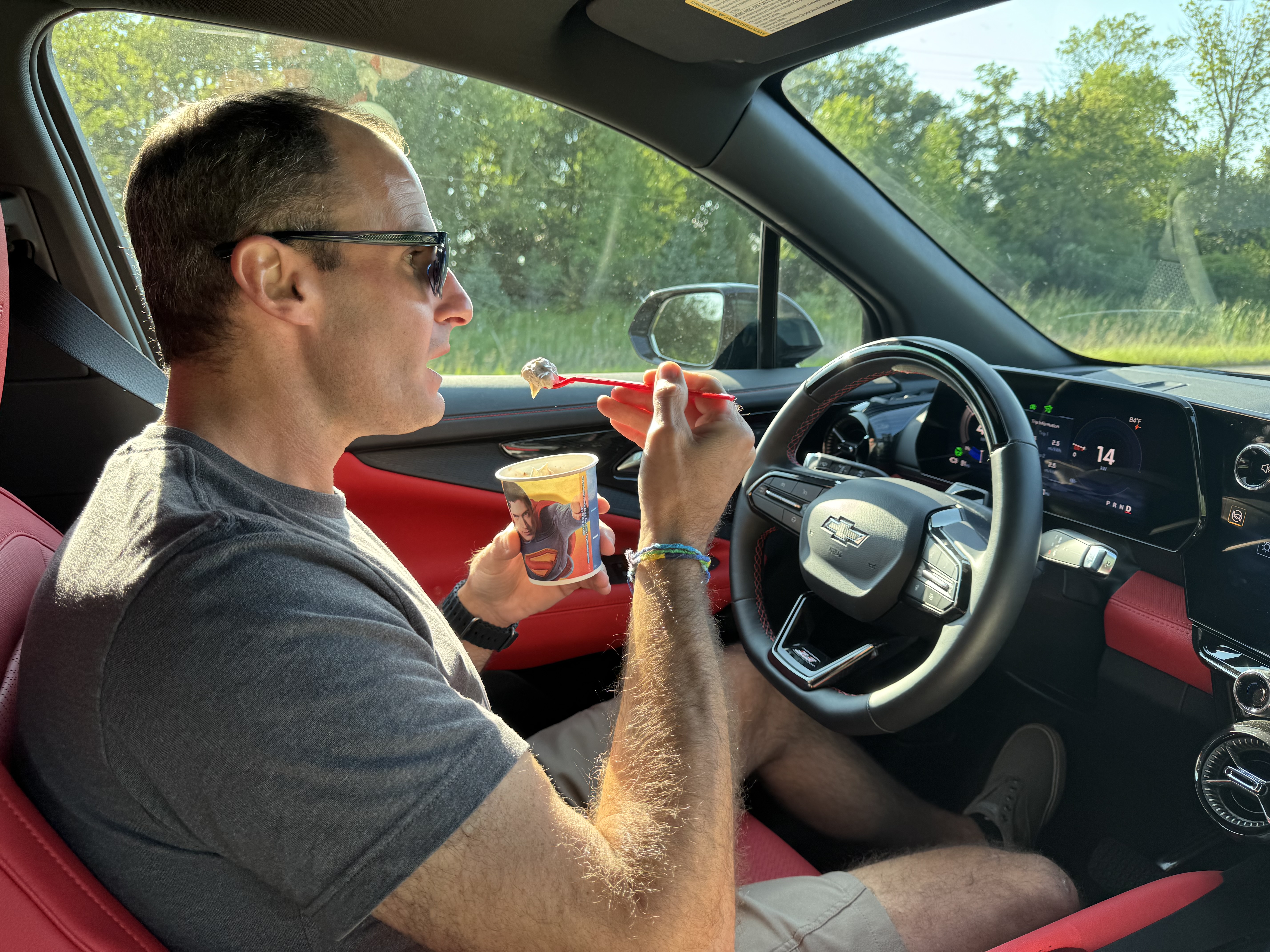 Eating Dairy Queen while Super Cruising