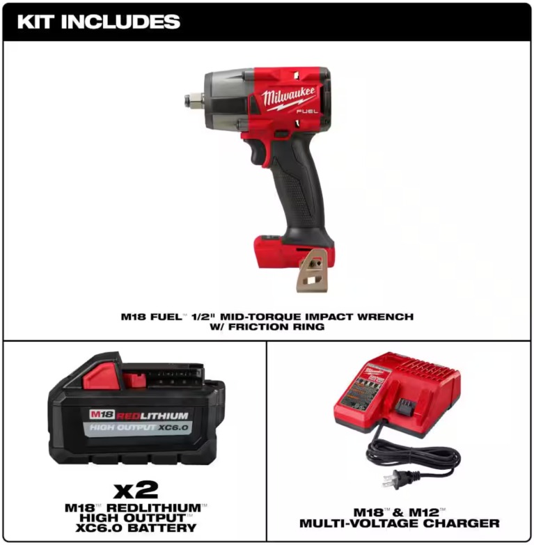 Milwaukee 1/2-drive impact socket kit