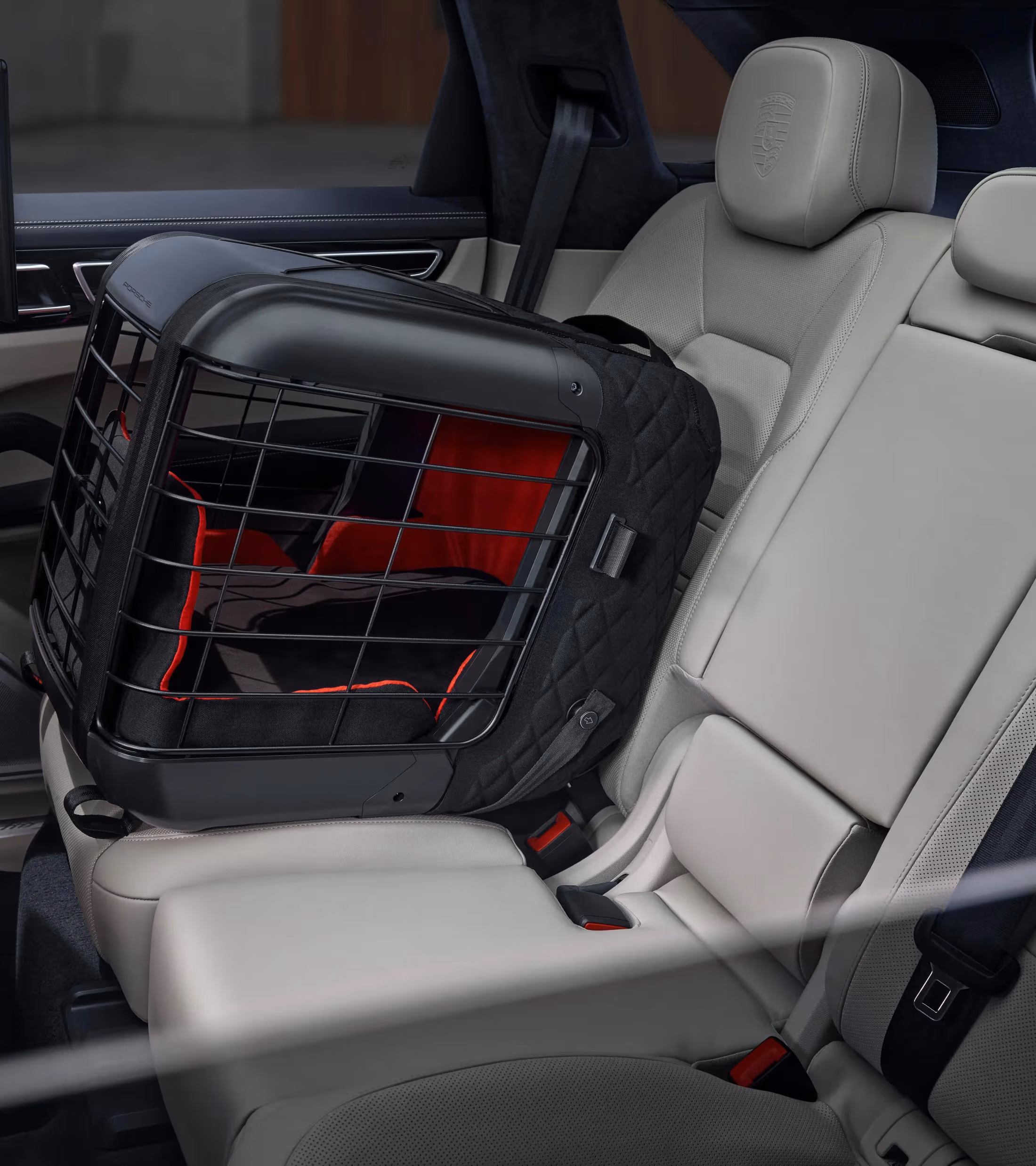 Porsche interior dog crate.