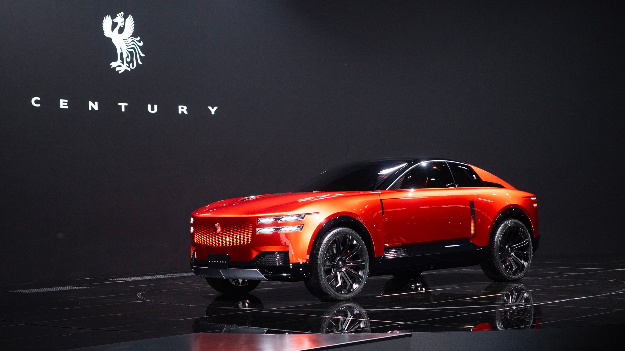 Century Coupe concept on stage