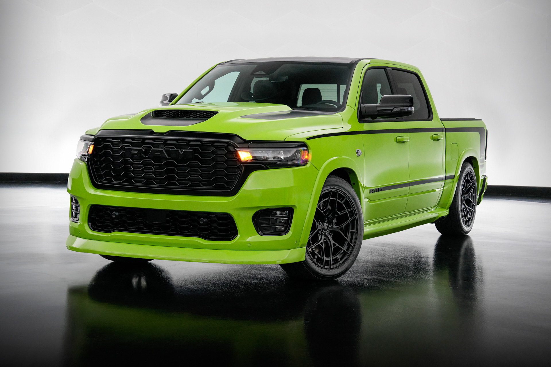 The Dude concept from Mopar is a custom-built, HEMI®-powered Ram 1500 inspired by the original Dude sport trim package from the early 1970s