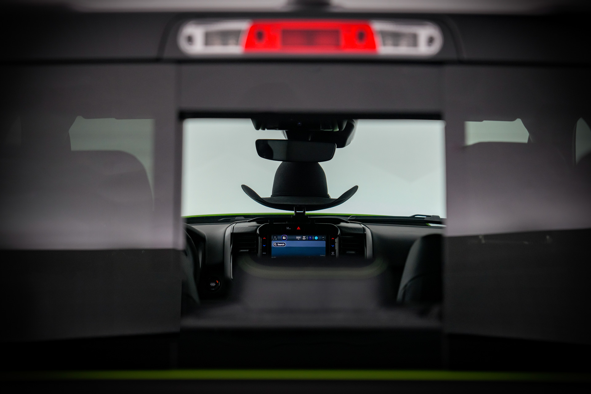 Inside the cabin of The Dude concept, Mopar adds a multi-accessory instrument panel rail