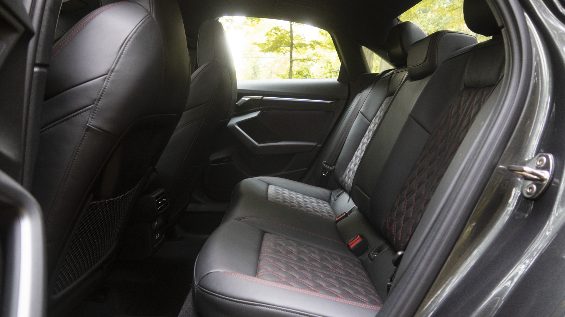 Audi S3 interior, back seat