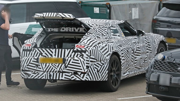 The Massive Jaguar EV Type 00’s Tiny Hatch Revealed in Spy Photos