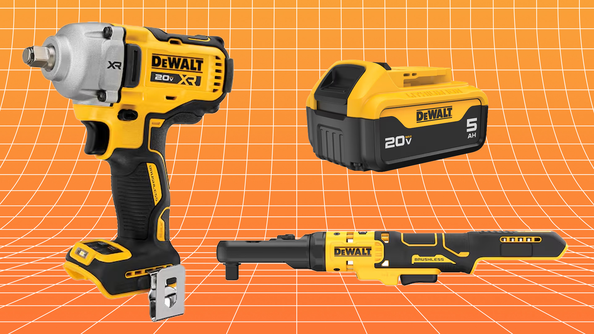 Free DeWalt battery with tools