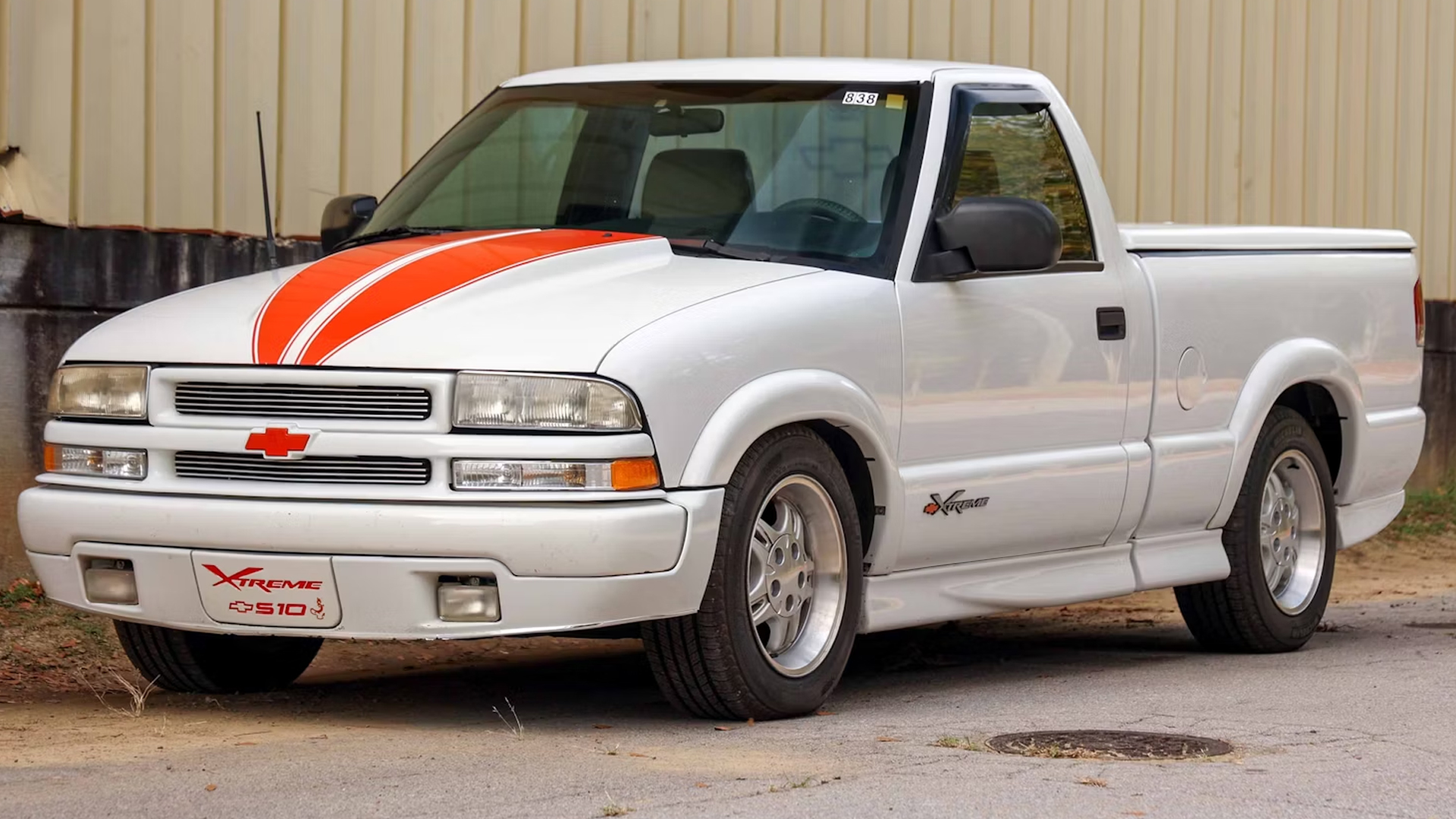 White Chevy compact street truck