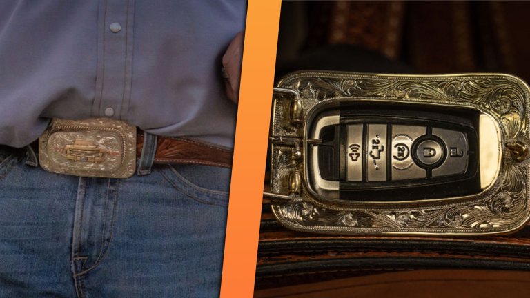 Cowboy Jeans Too Tight? Ford’s Belt Truckle Will Keep Your Truck Keys Safe