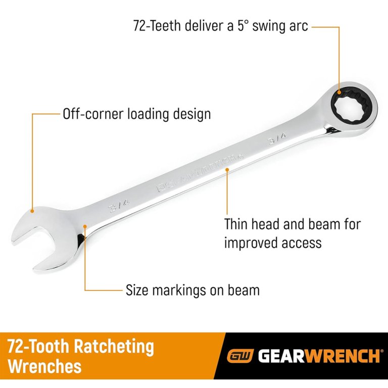 Gearwrench ratcheting wrench diagram