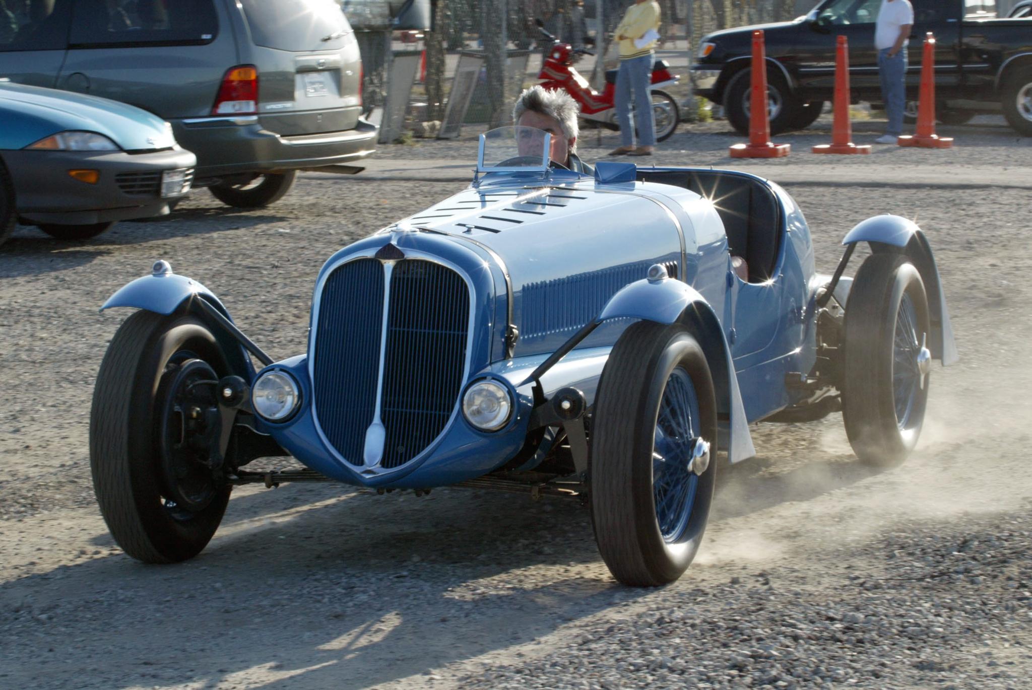 Jay Leno in a 1935 Delahaye 135 S