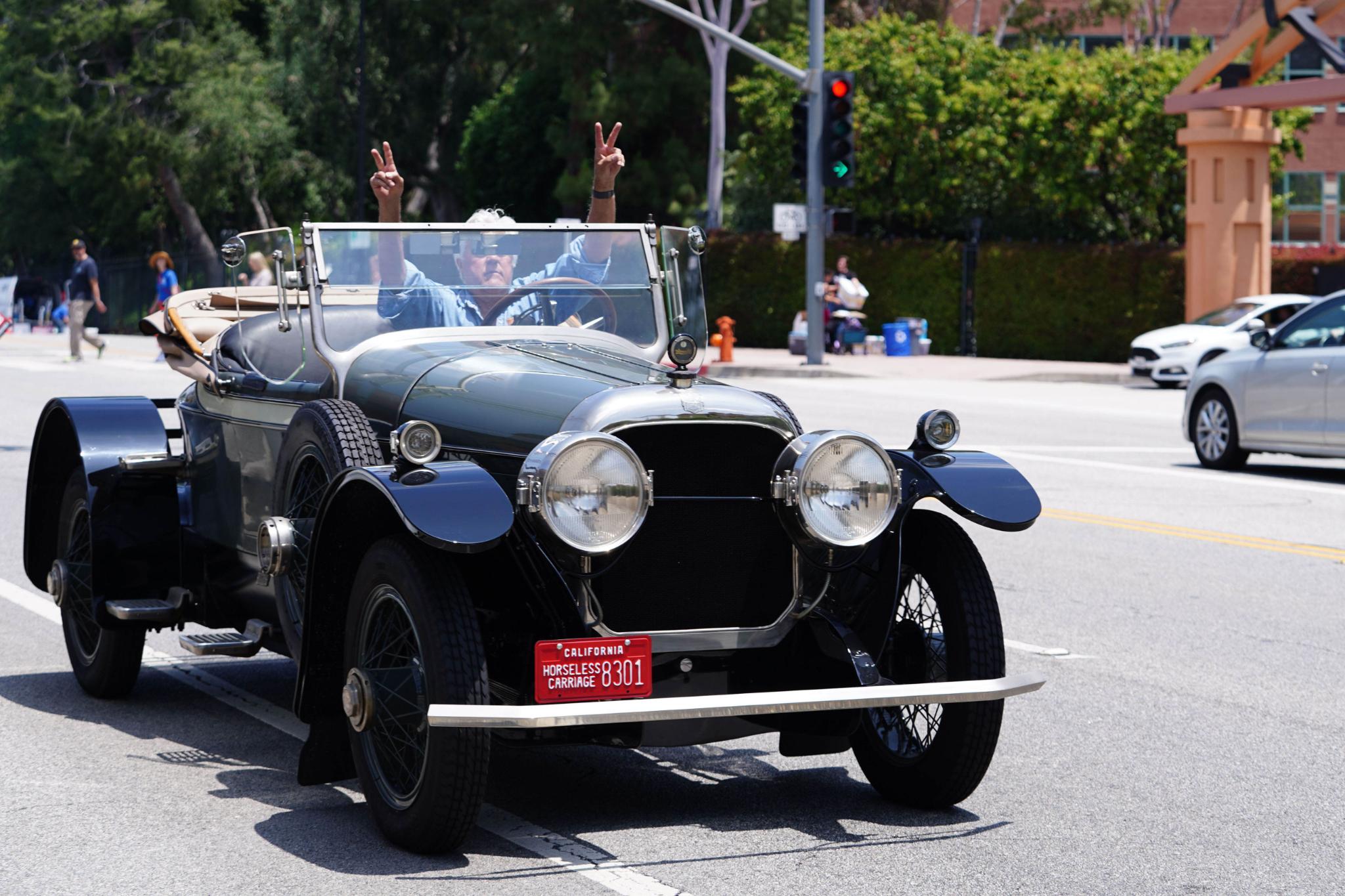 Jay Leno in a 1920 Cunningham