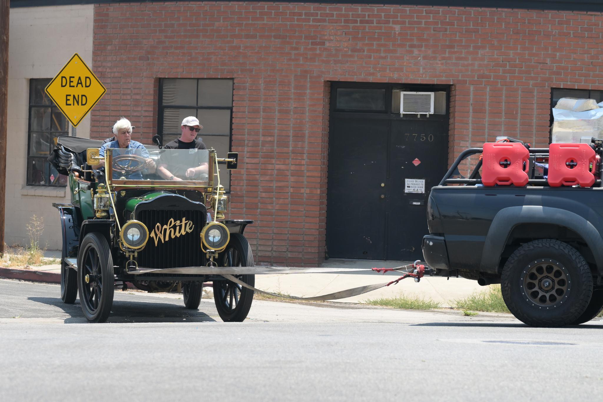 Jay Leno in a 1910 Model O-O White Steam Car