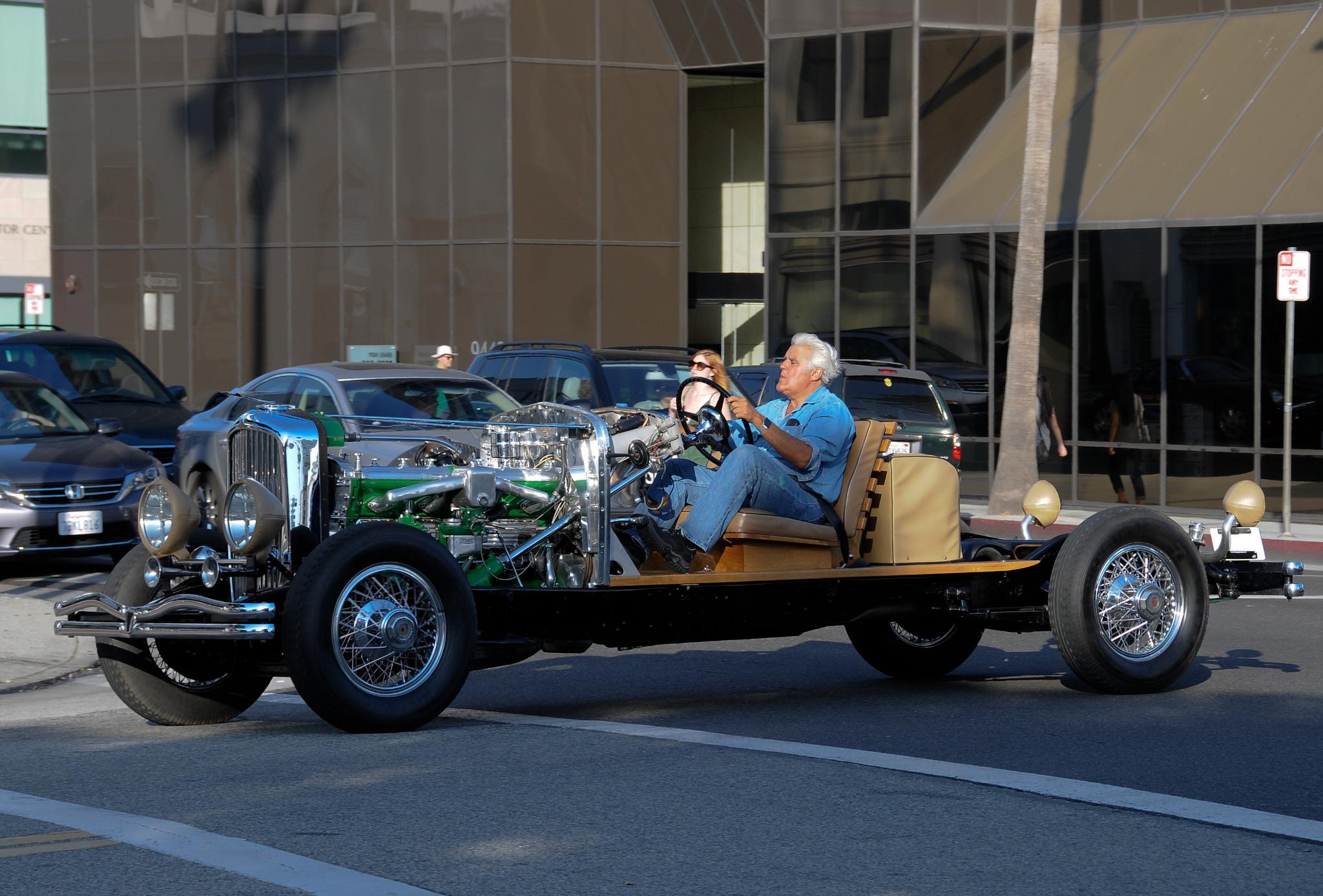 Jay Leno in a 1931 Duesenberg Model J Chassis