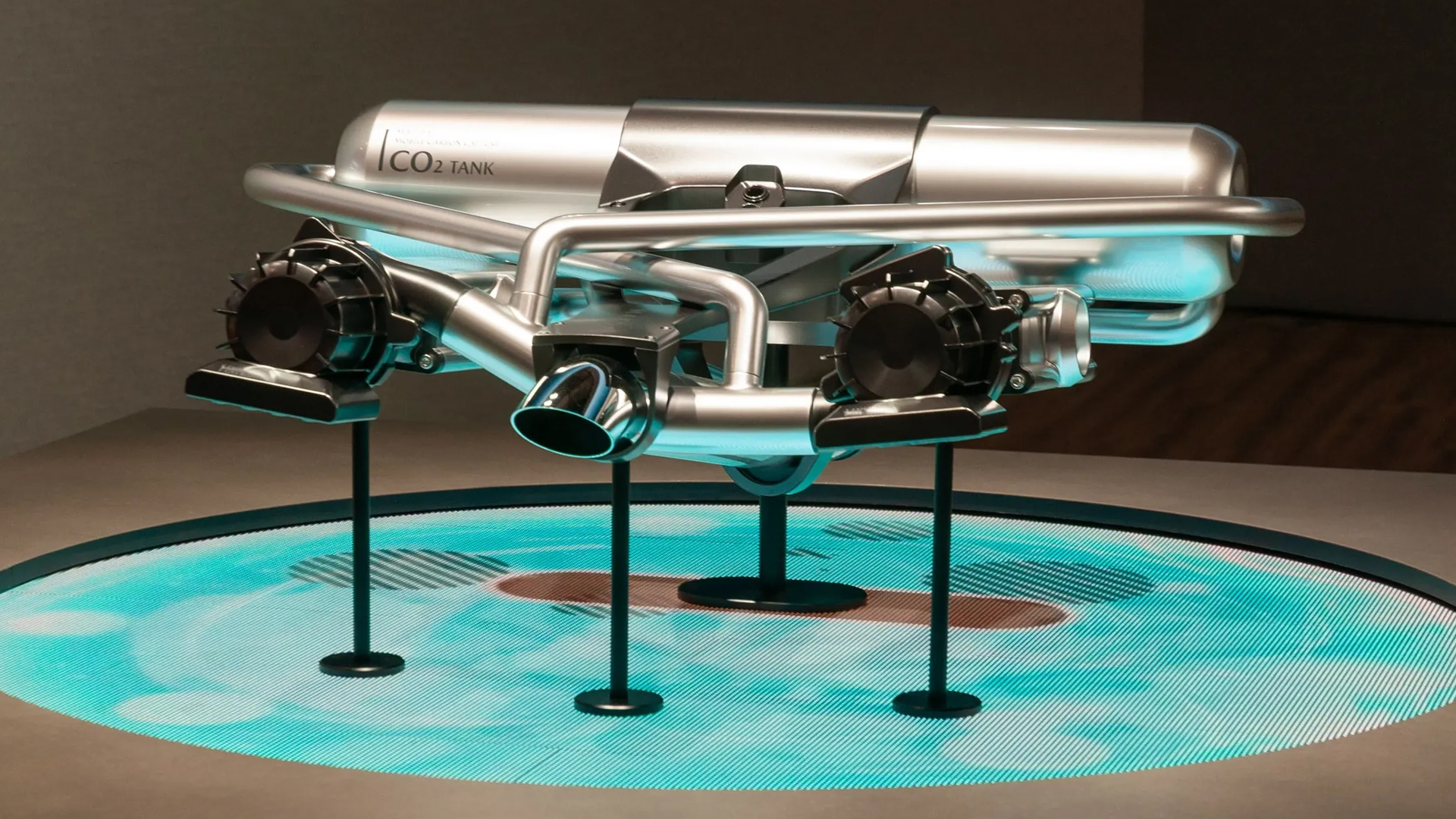 Mazda carbon capture exhaust concept