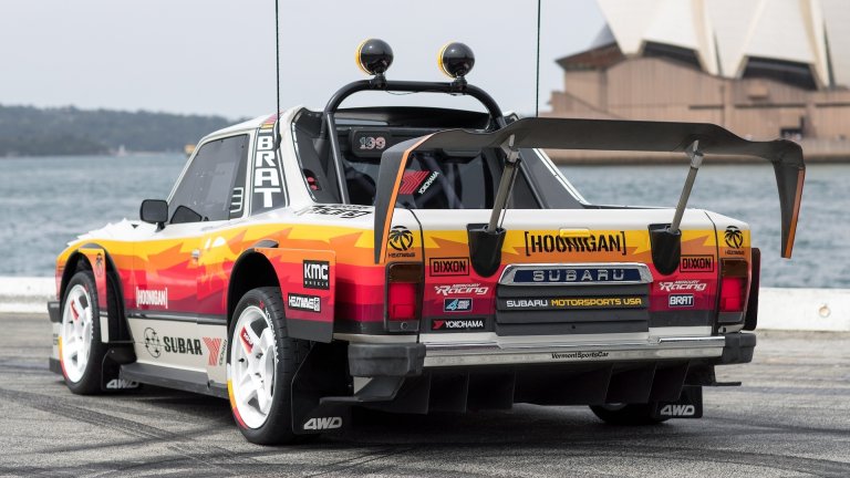 Travis Pastrana’s New Gymkhana Ride Is an Extreme Subaru Brat That Revs to 9,500 RPM