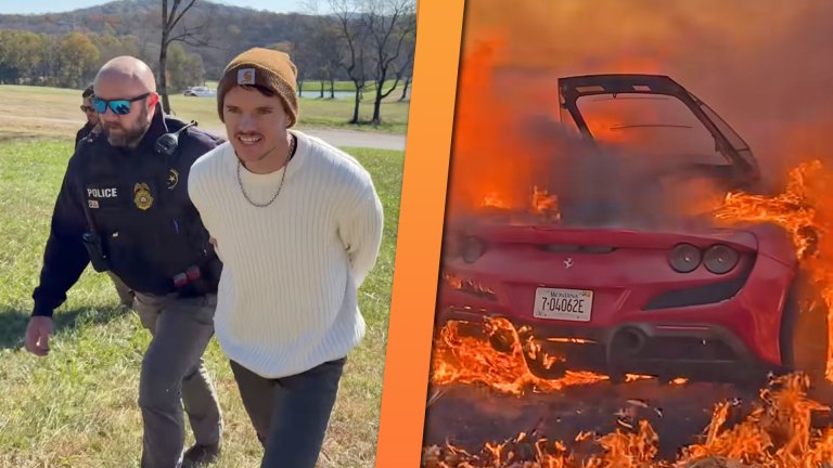 Cody Detwiler being arrested