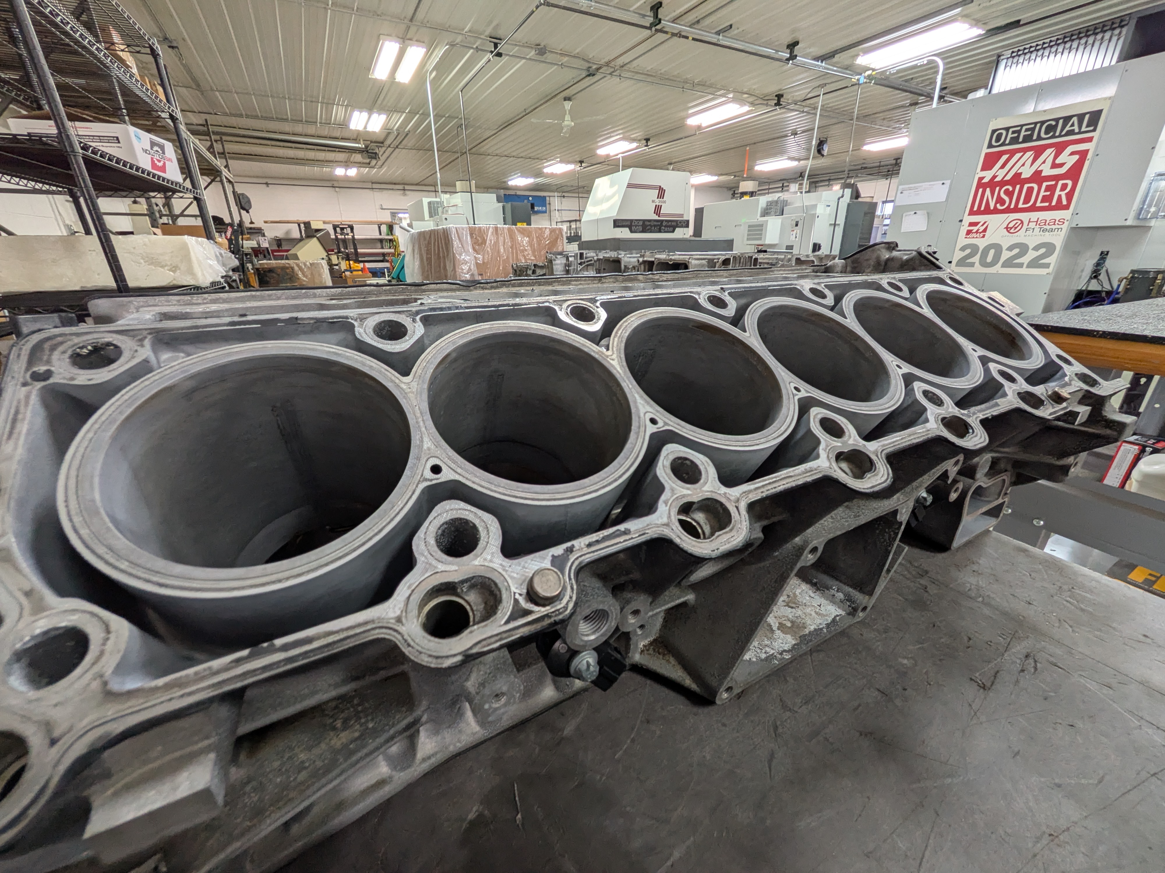Mercedes-Benz V12 engine block.