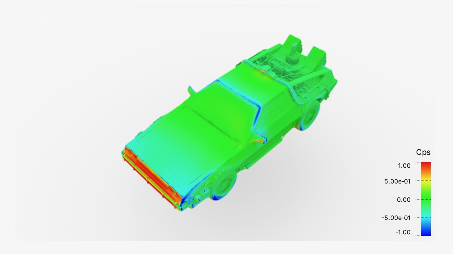 AirShaper DeLorean CFD model