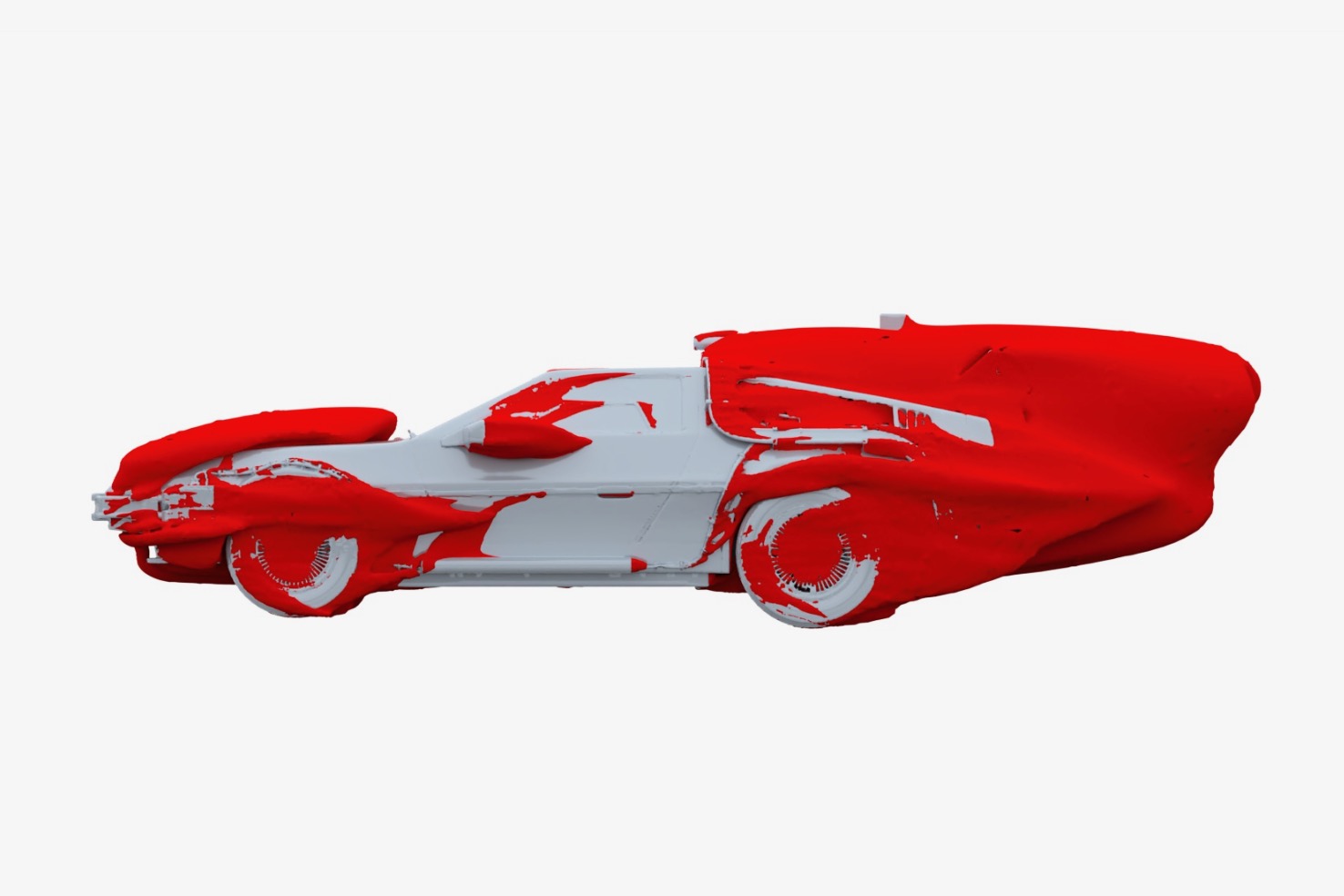 AirShaper DeLorean CFD model