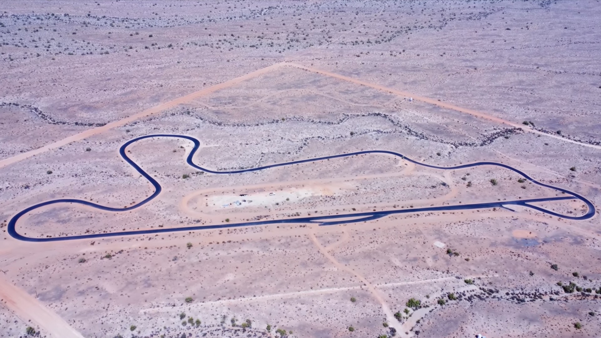 Drone shot of Competition Ridge Race Ranch in Yucca, Arizona