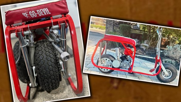 Foldable two-stroke scooter