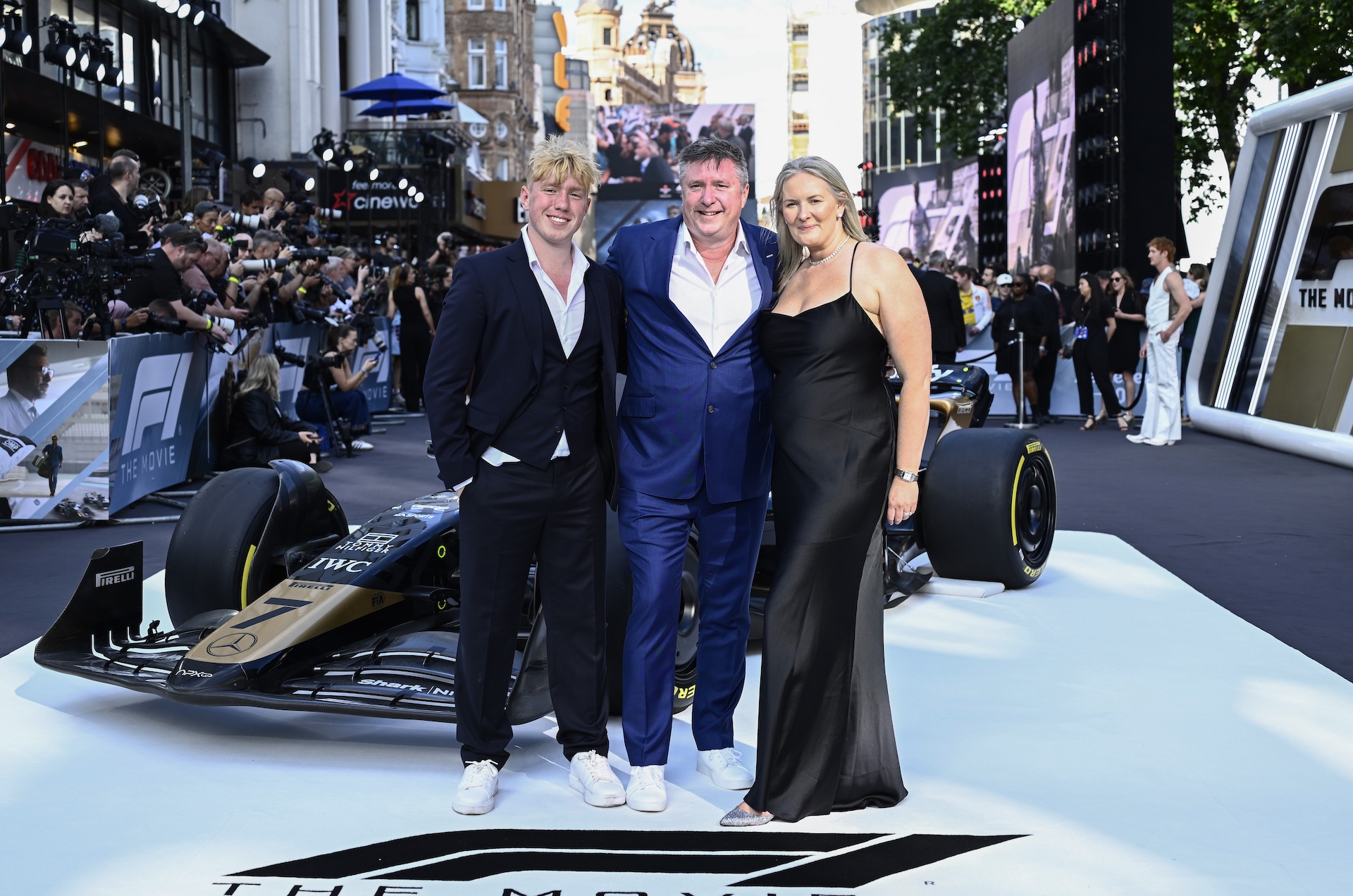 LONDON, ENGLAND - JUNE 23: David Croft and Laura Bradley attend the European Premiere of F1 ® The Movie June 23, 2025 in London, England. (Photo by Gareth Cattermole/Getty Images for Warner Bros. Pictures)