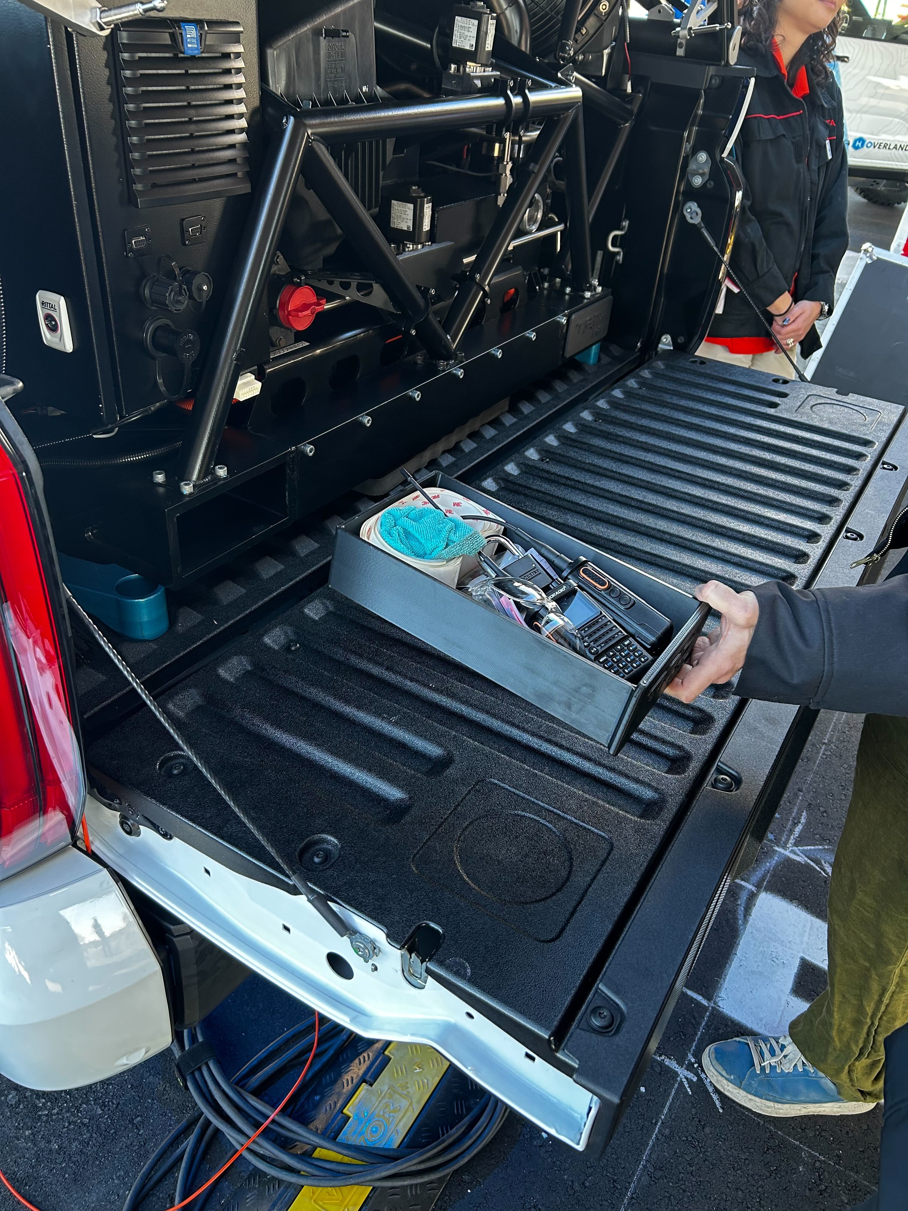 Toyota Tundra with hydrogen fuel-cell generator