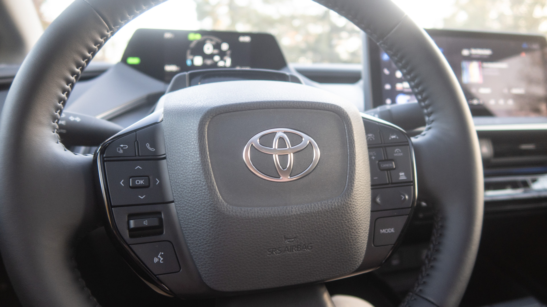 2026 Toyota Prius steering wheel.