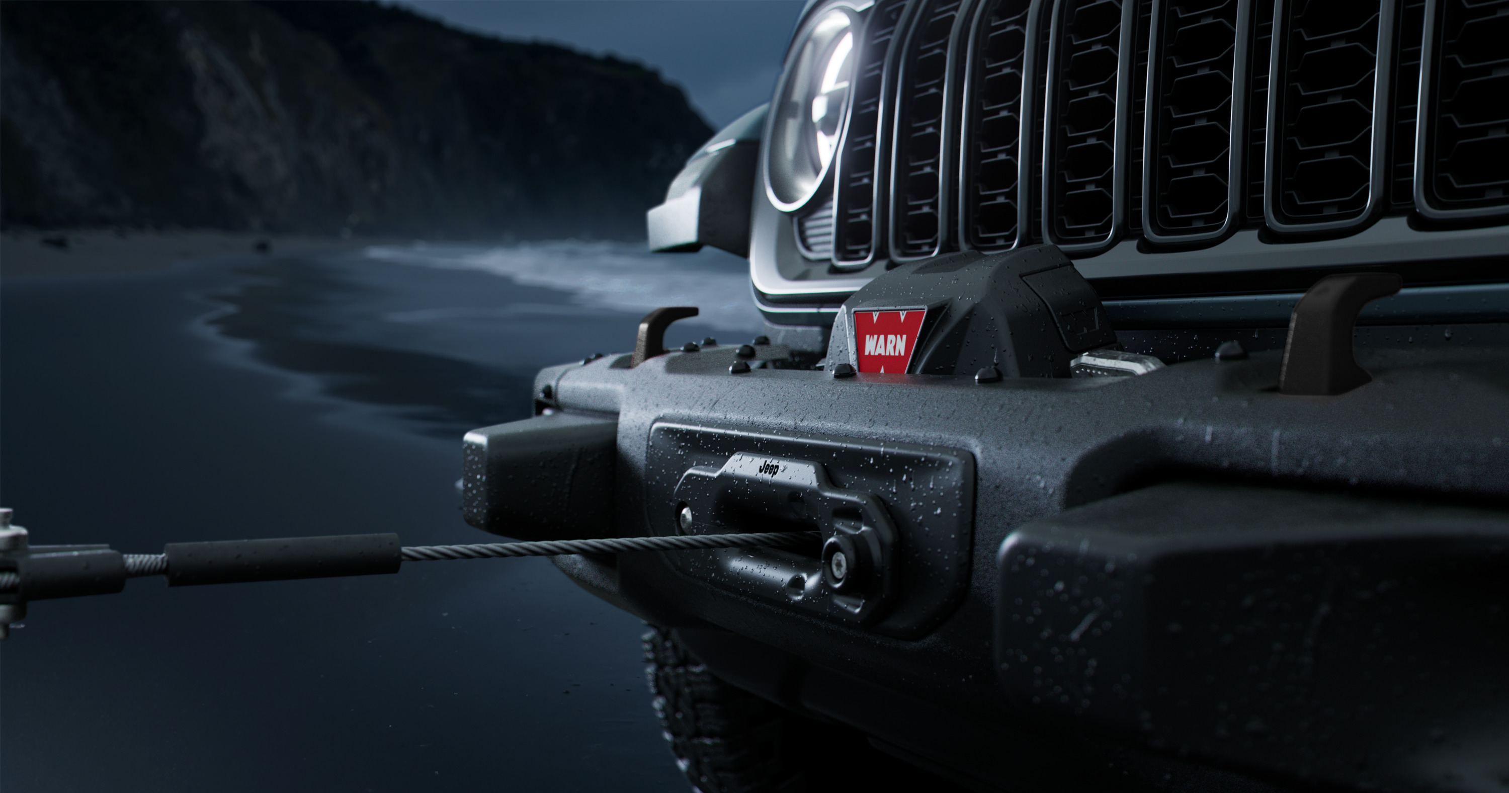 Jeep Gladiator Rubicon Shadow Ops with Warn winch