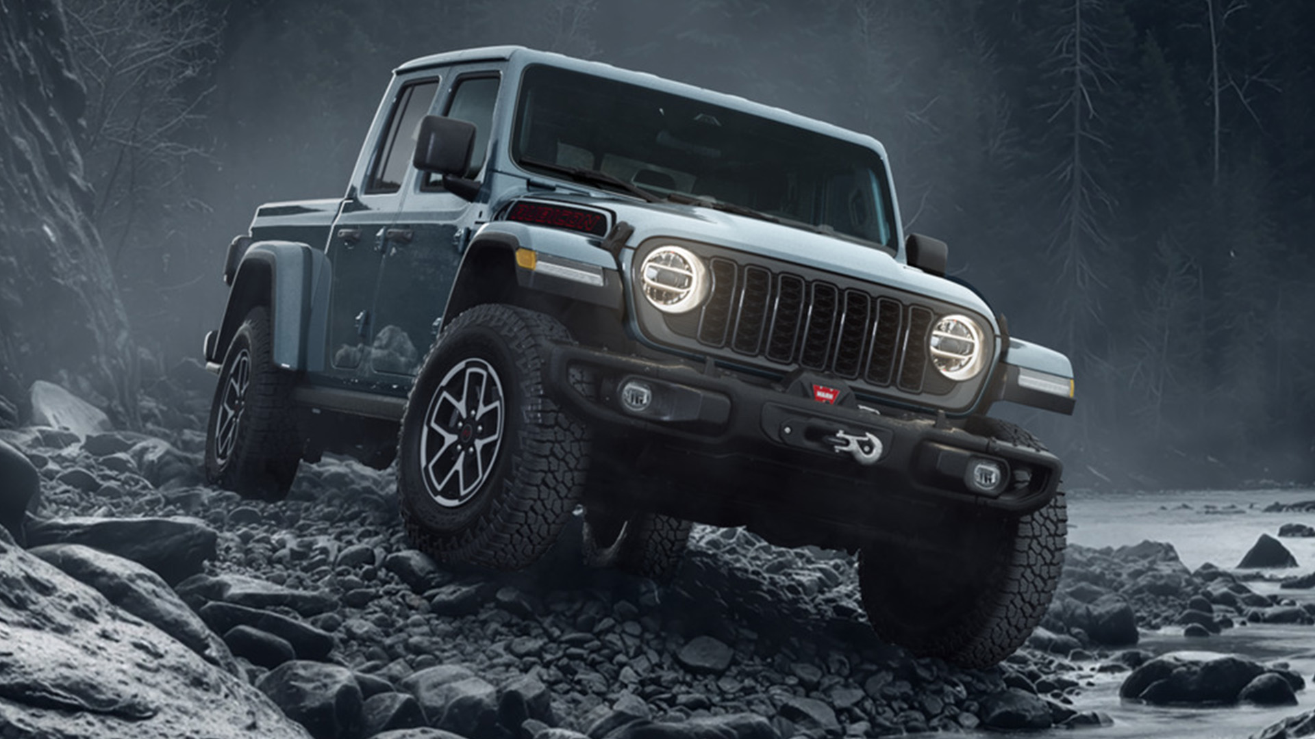 Jeep Gladiator Rubicon Shadow Ops with Warn winch