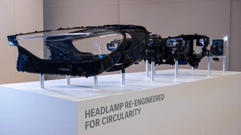 Mercedes-Benz headlight engineered for circularity