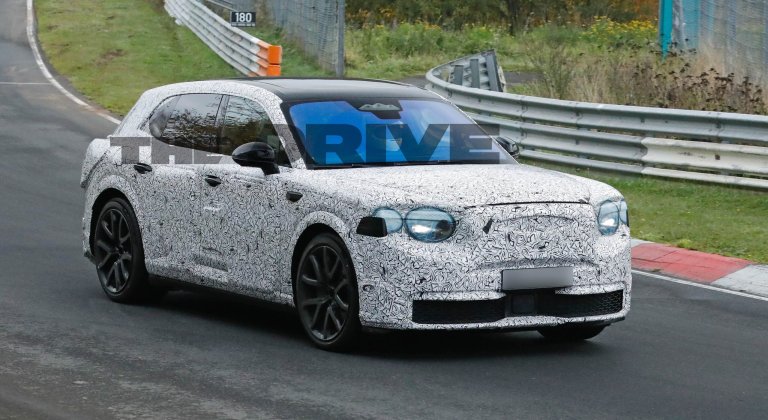 Bentley electric SUV spy shots
