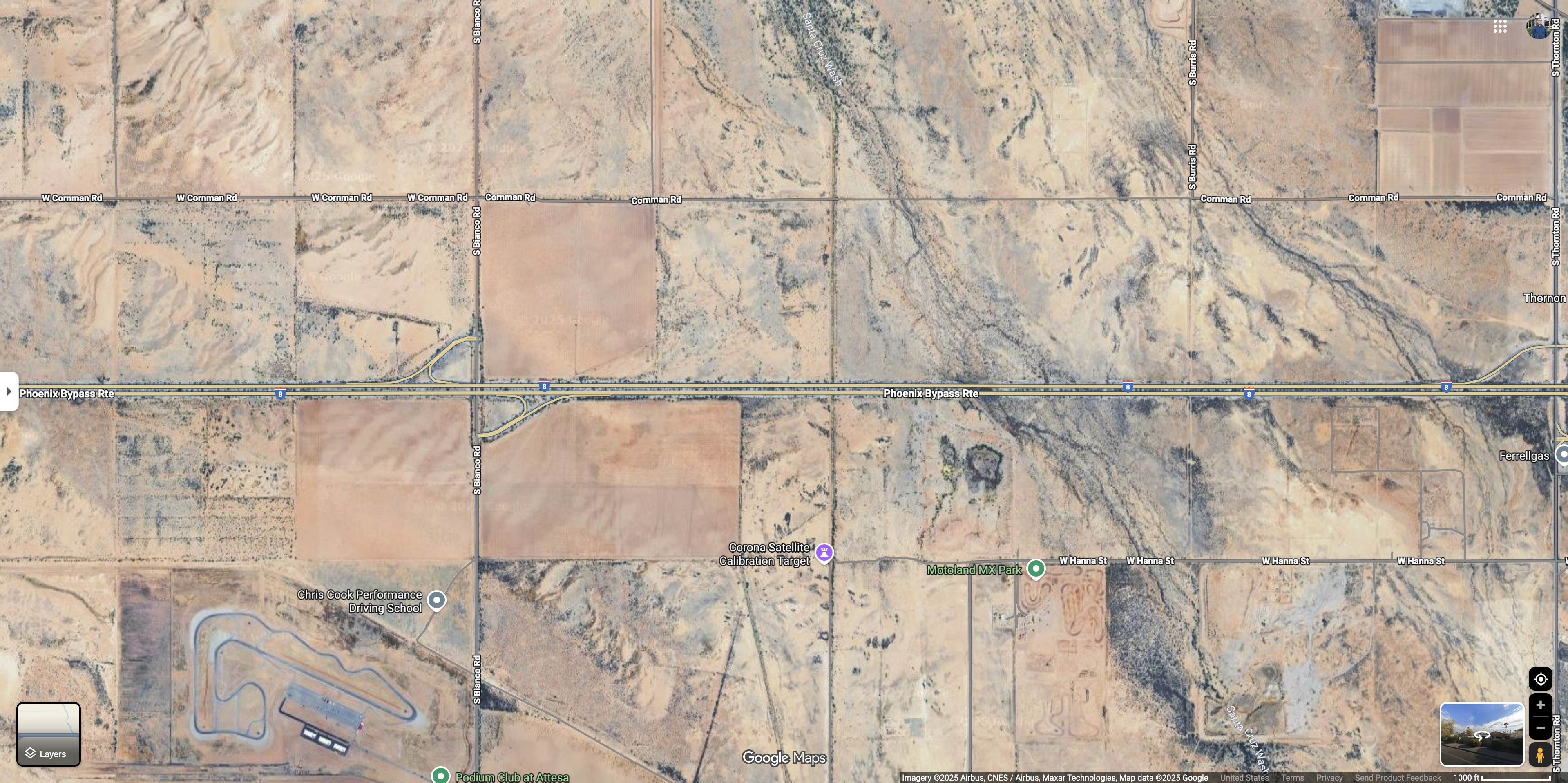 Arizona Interstate 8 south of Casa Grande