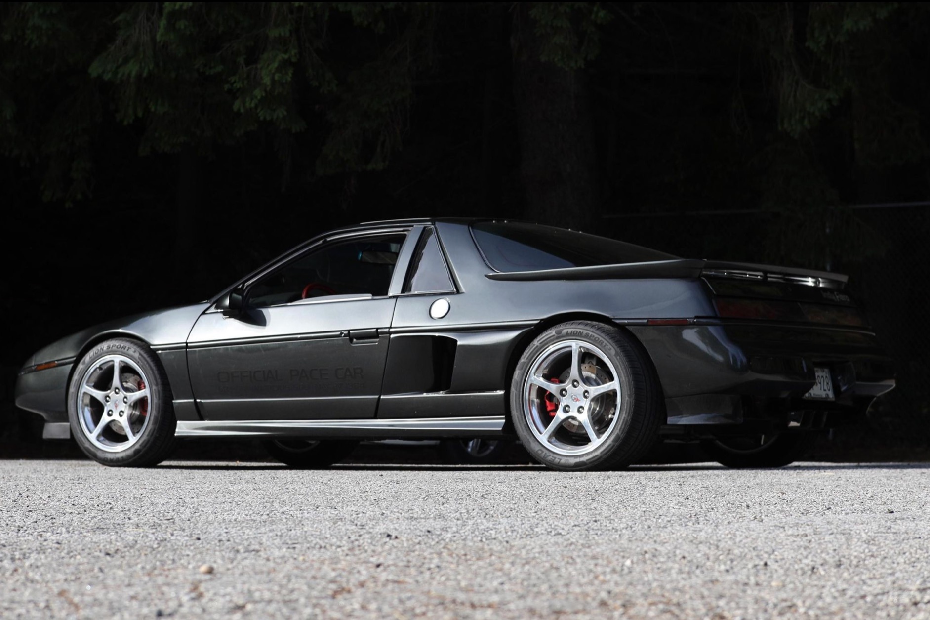 1984 Pontiac Fiero V8 rear quarter view