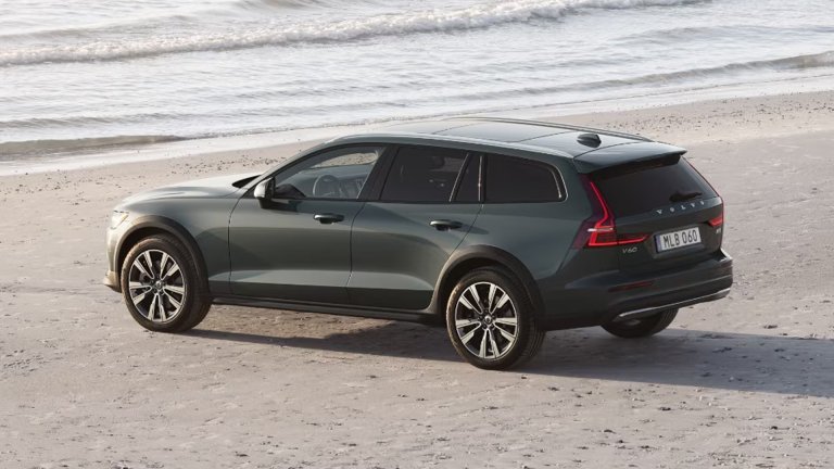 Volvo V60 CC on a beach