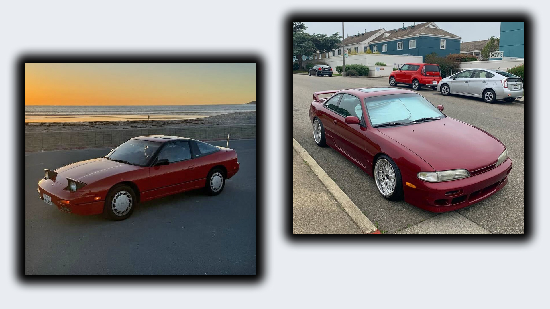 Nissan S13 and S14 S-Chassis cars.