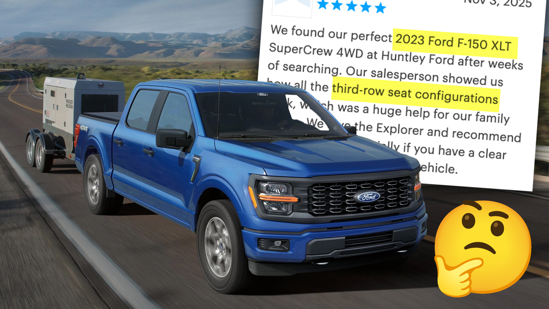 Ford F-150 Dealer Review Snippet