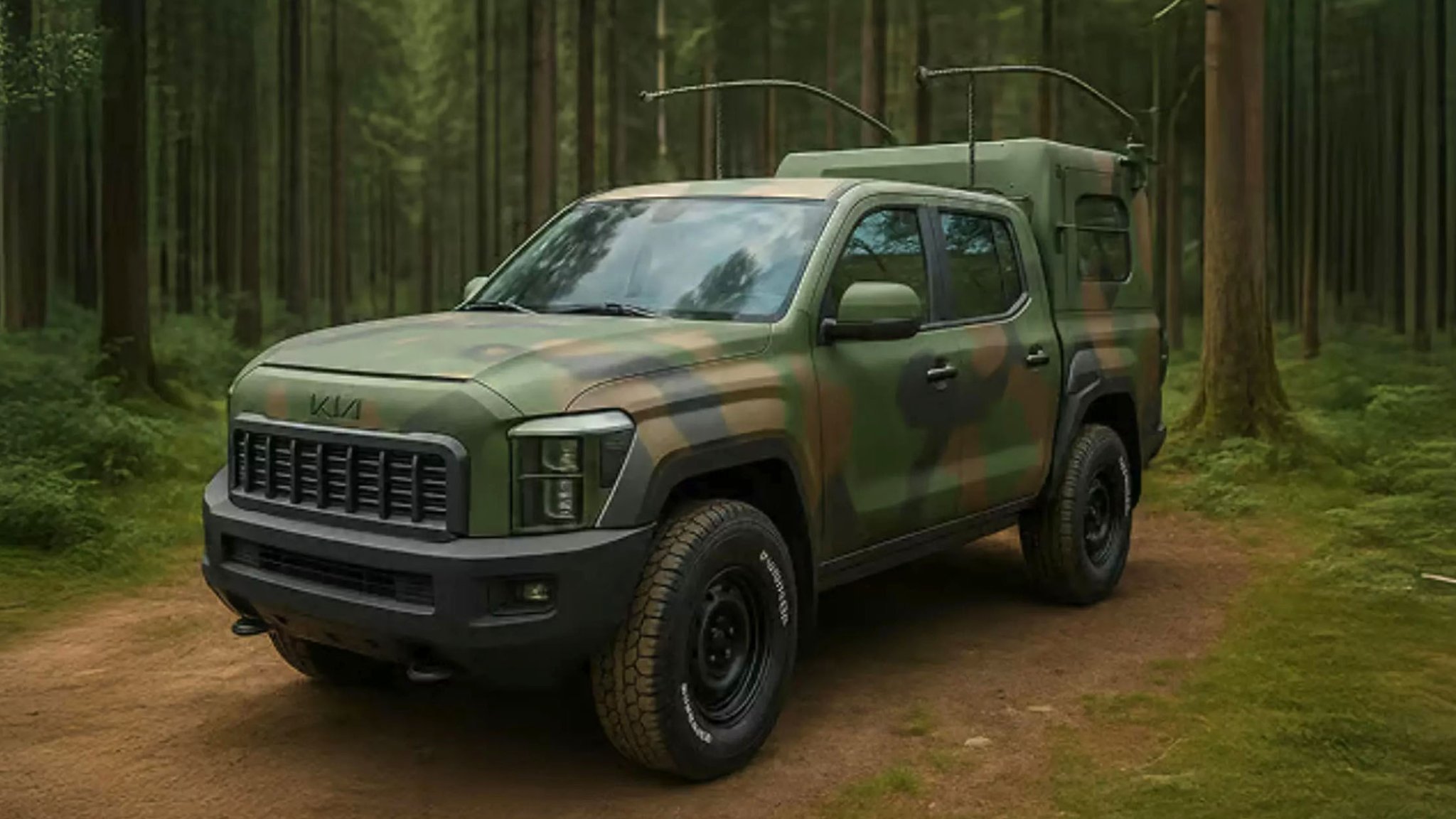 Kia Tasman AI-generated render