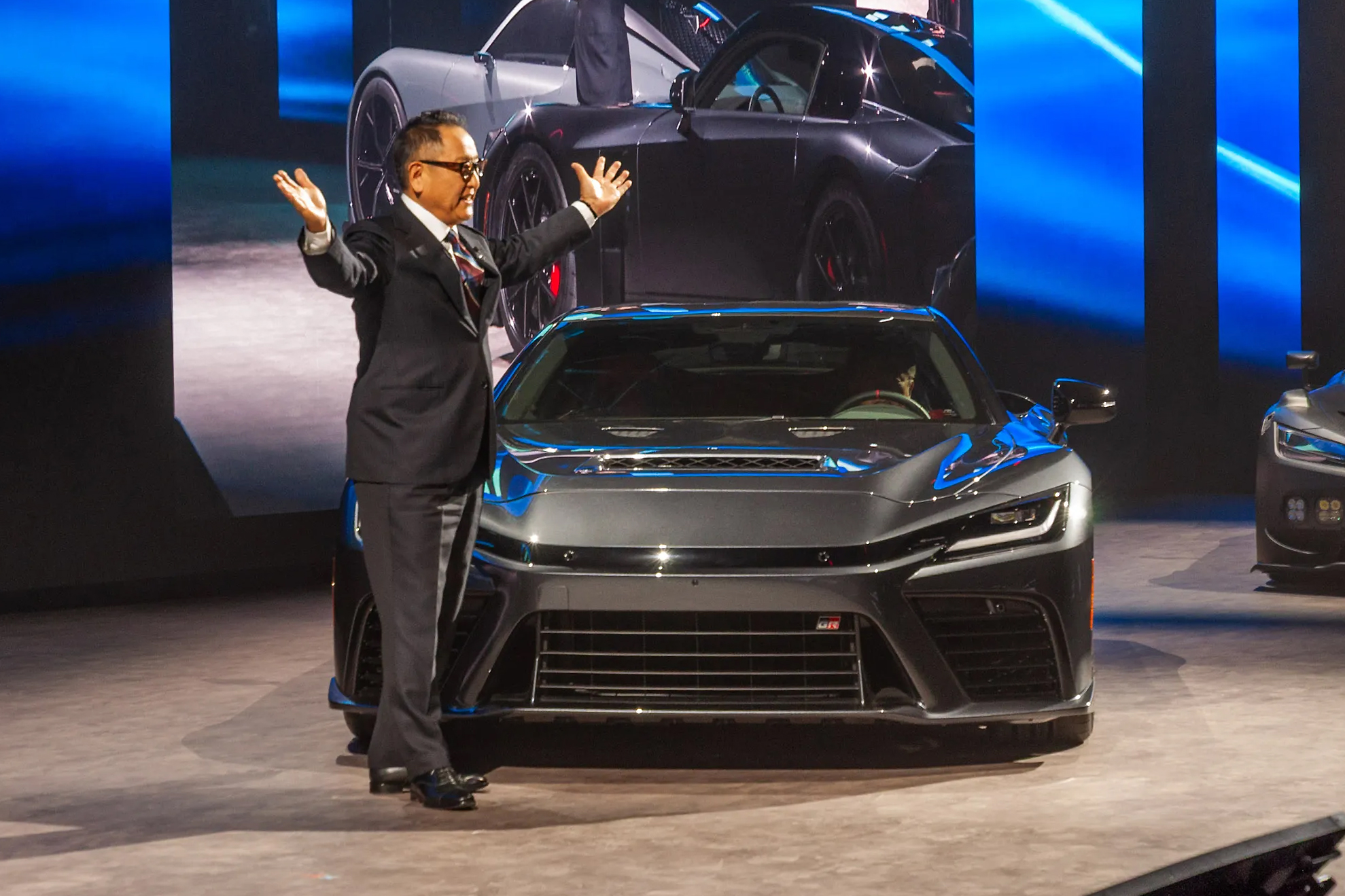 Akio Toyoda presents the GR GT road car