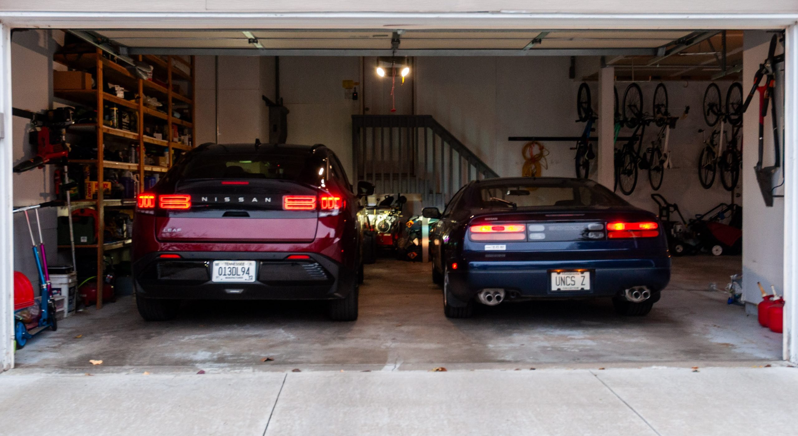 2026 Nissan Leaf and 1990 Nissan 300ZX