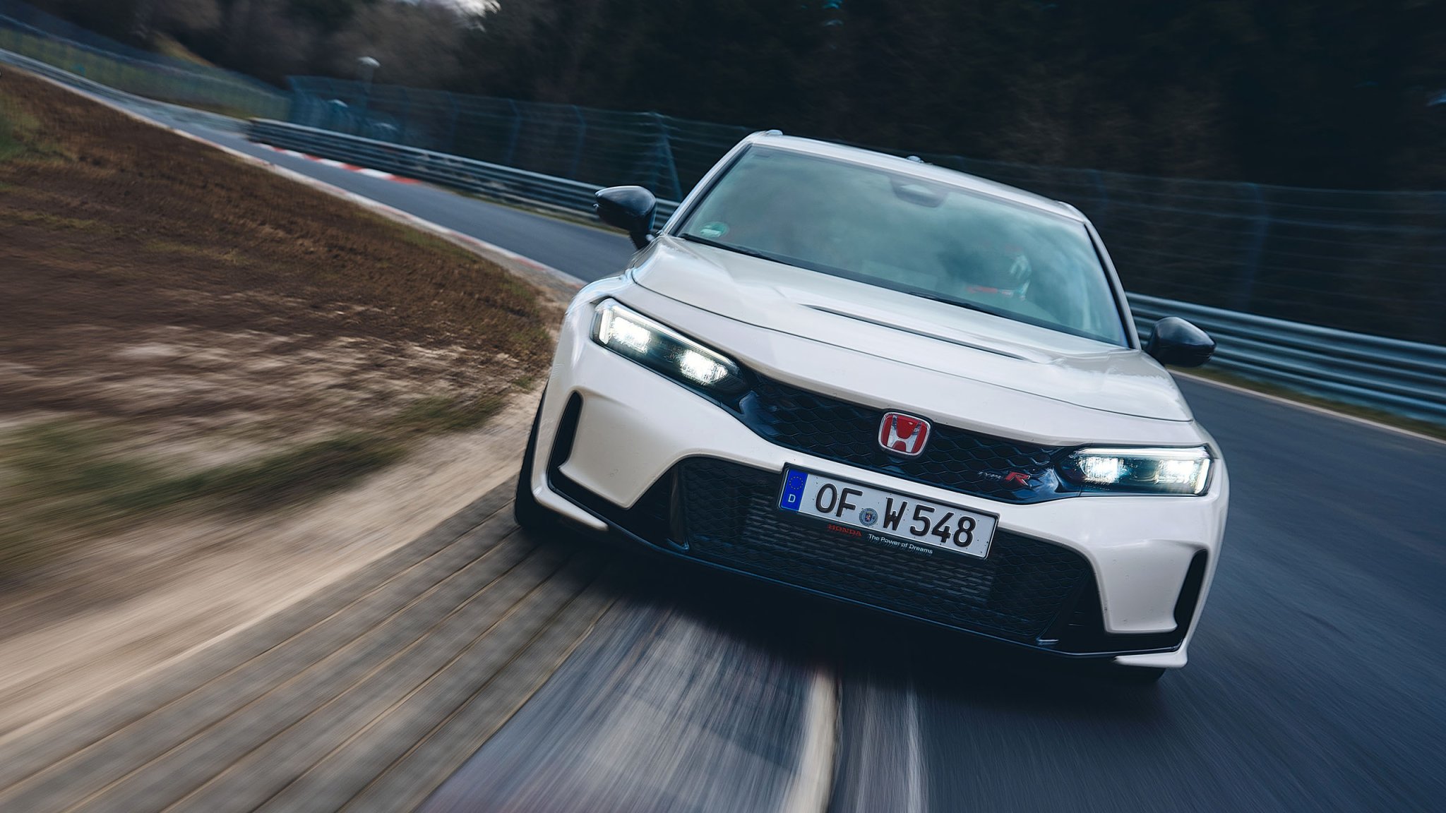 Honda Civic Type R on the Nurburgring.