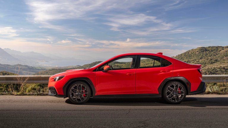 Subaru WRX TR in red