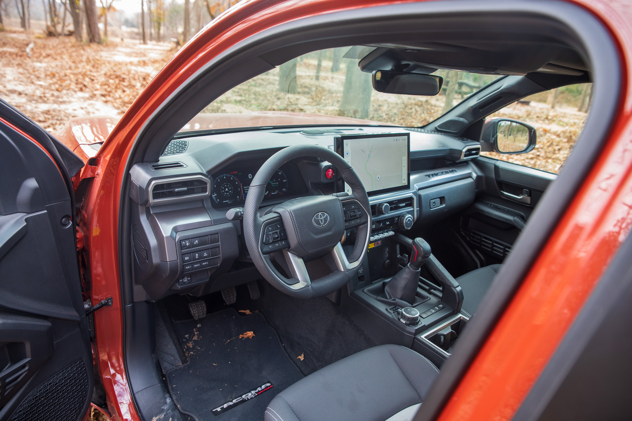 Toyota Tacoma TRD Off-Road with a manual transmission