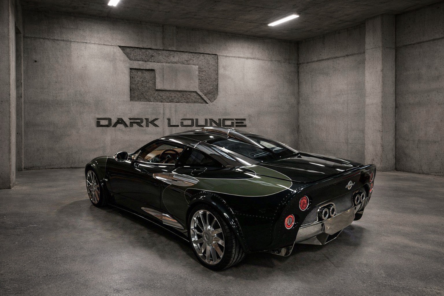 Spyker C8 Aileron LM85 rear quarter view.